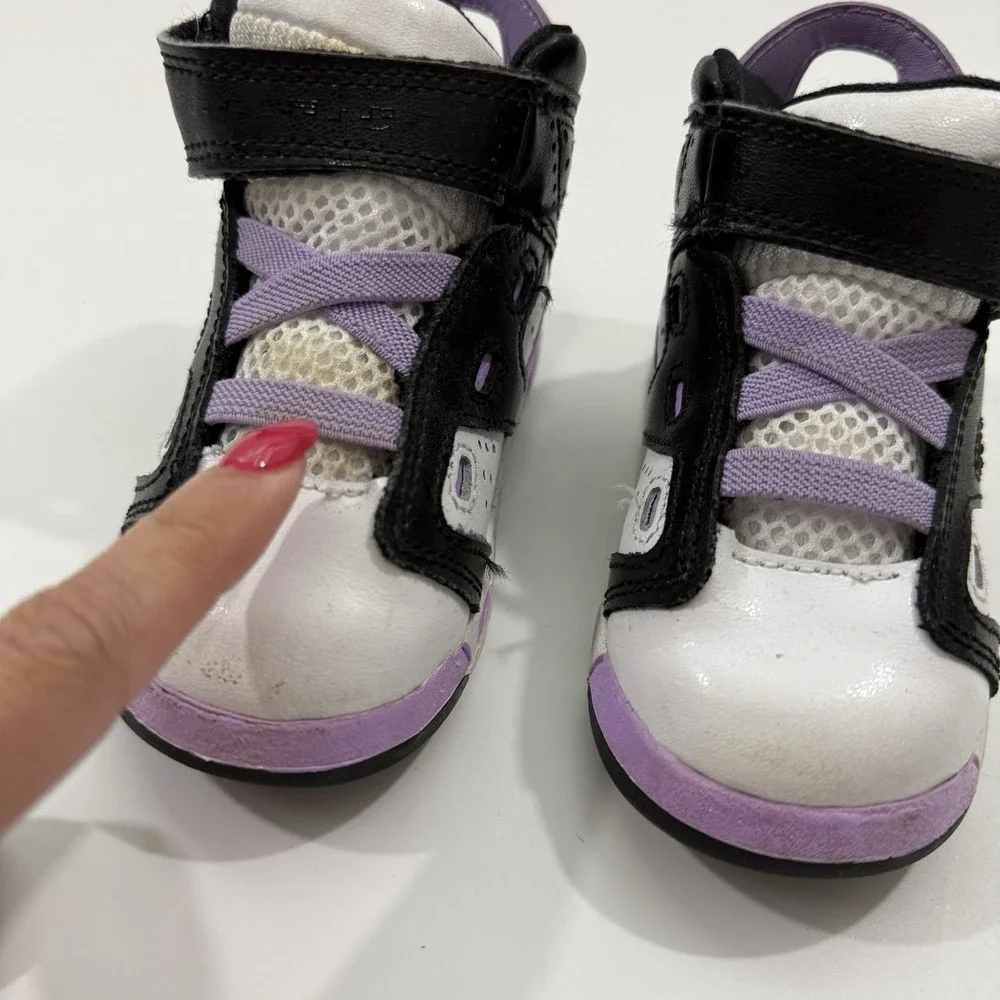 Nike Air Jordan TD Shoes Sneakers DM1158-015 Purple White Black Toddlers Size 6C